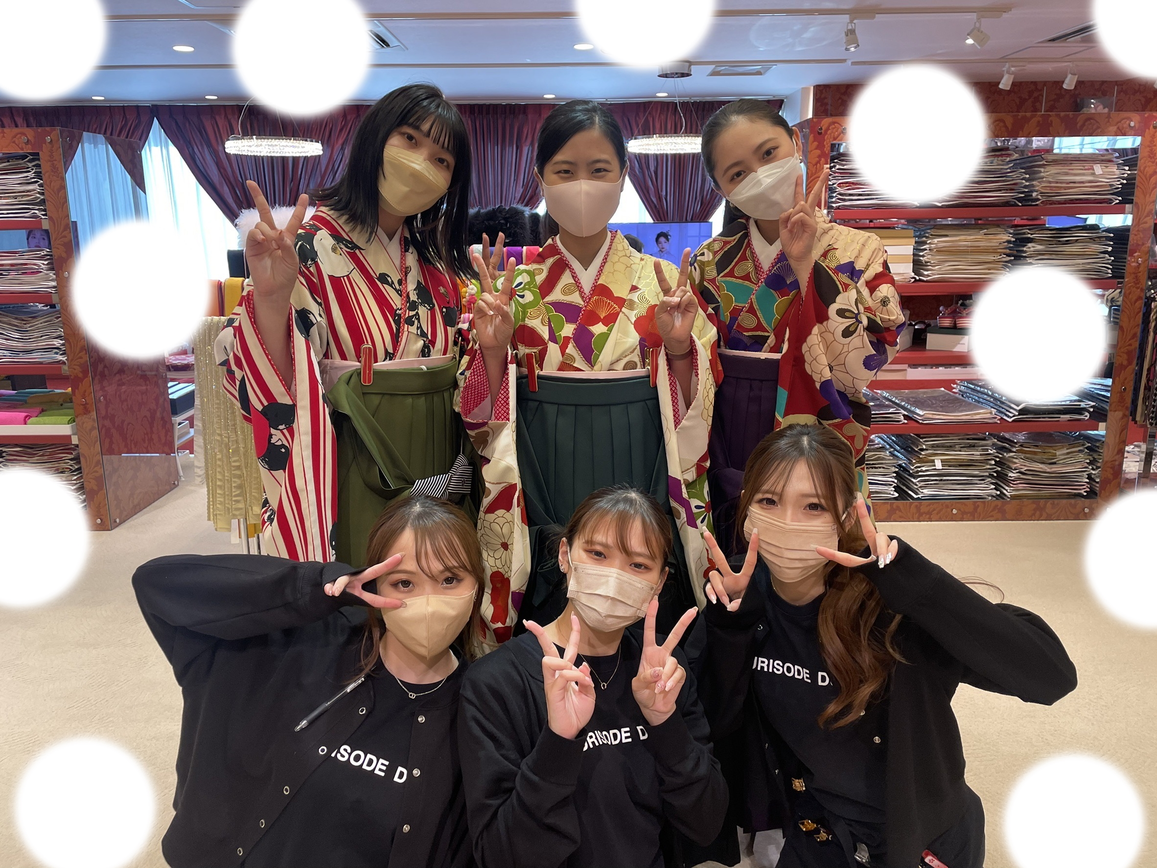 【TAKAZEN梅田本店】　♡8日　お友達同士の袴姫ちゃん♡